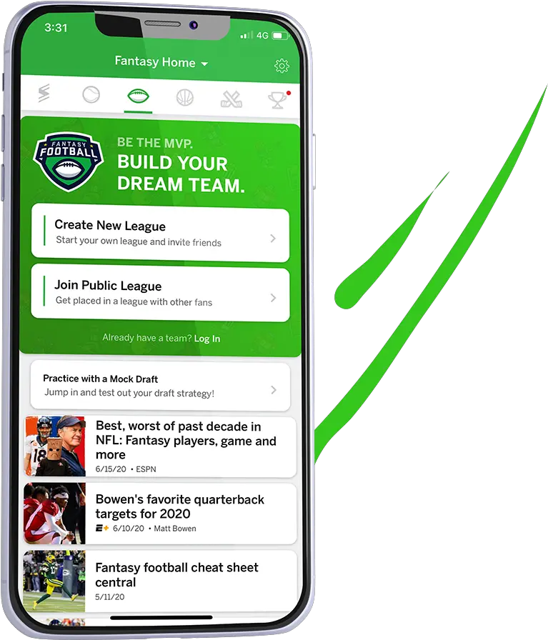 App Of The Week Espn Fantasy Sports For Top Fans Espn Fantasy Football Png Espn App Icon