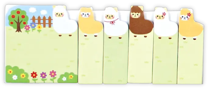 Note Pals Sticky Tabs Alpaca Farm Alpaca Sticky Notes Png Alpaca Png