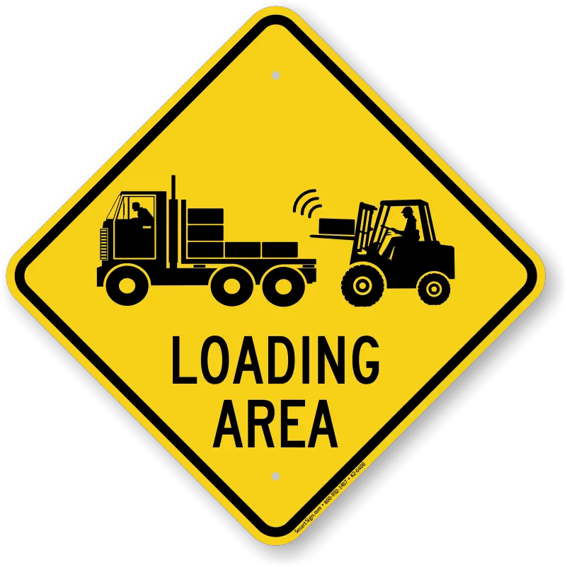 Loading Area Caution Sign Sku K2 0406 Traffic Calming Ahead Sign Png Caution Sign Png
