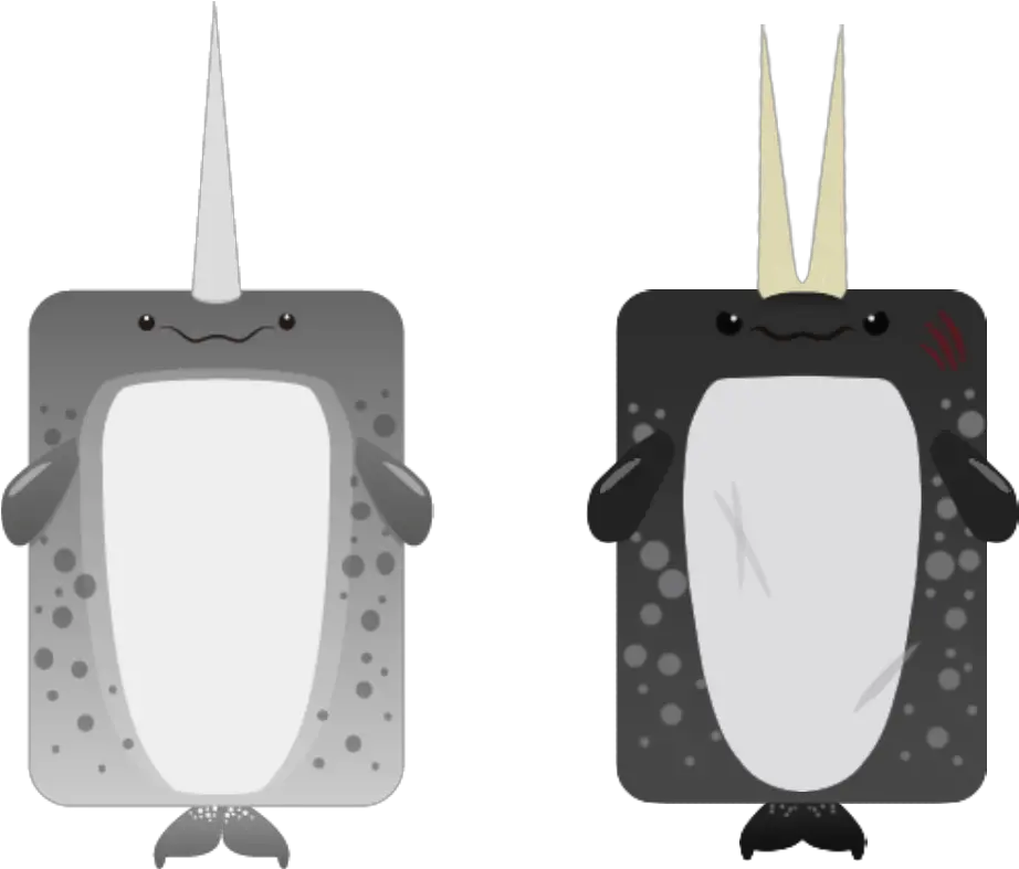 Narwhal Double Tusk Deeeepioskins Vertical Png Narwhal Icon