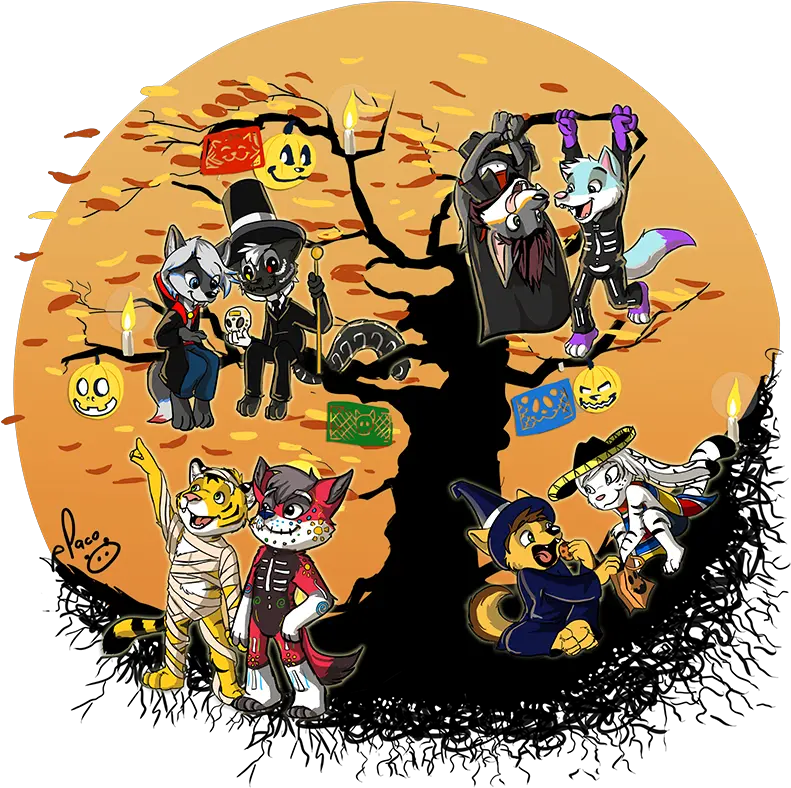 The Halloween Tree El Árbol De Las Brujas By Pacopanda The Halloween Tree Png Halloween Tree Png png