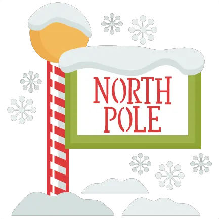 Christmas North Pole Sign Svg Scrapbook North Pole Cute Sign Png North Pole Png