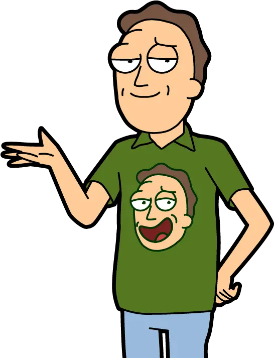 Download Hd Self Promoting Jerry Rick And Morty Png Jerry Rick Et Morty Morty Png