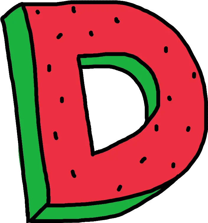 Alphabet Watermelon Zumiez Of Oddfuture Dope D Letter Letter W Clipart Watermelon Png Dope Png