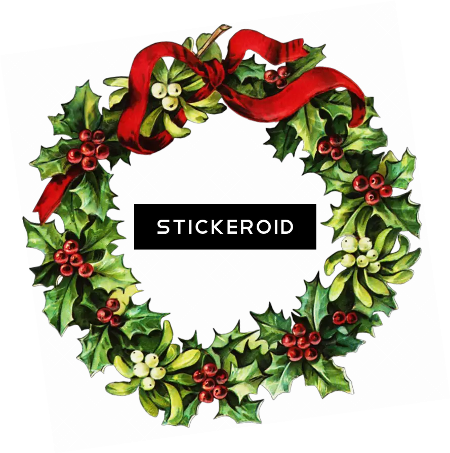 Download Transparent Christmas Garland Clip Art Christmas Christmas Wreath Garland Clipart Png Christmas Wreath Png png