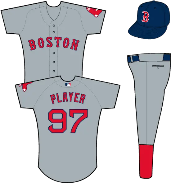Boston Red Sox Gray Uniform Cleveland Indians Road Uniform Png Boston Red Sox Png