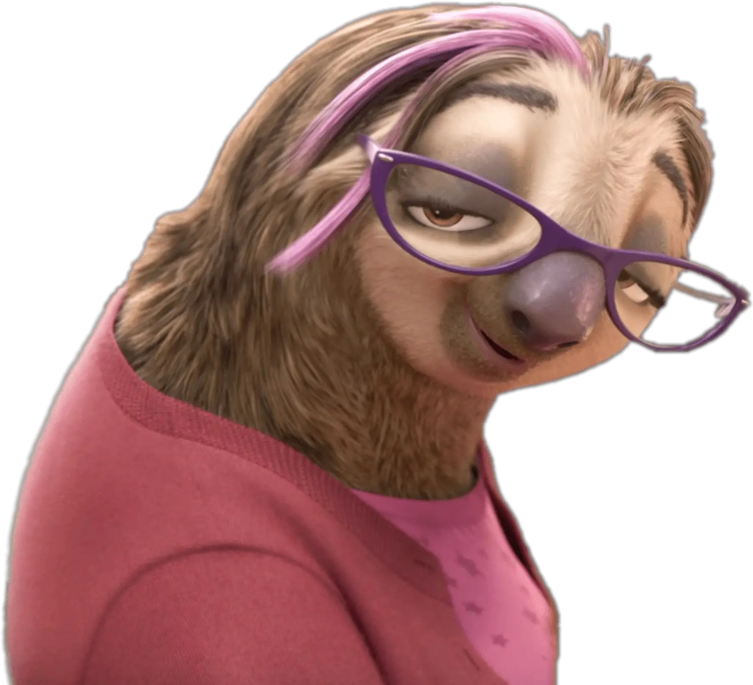 Zootopia Priscilla The Sloth Transparent Png Stickpng Girl Sloth From Zootopia Zootopia Png