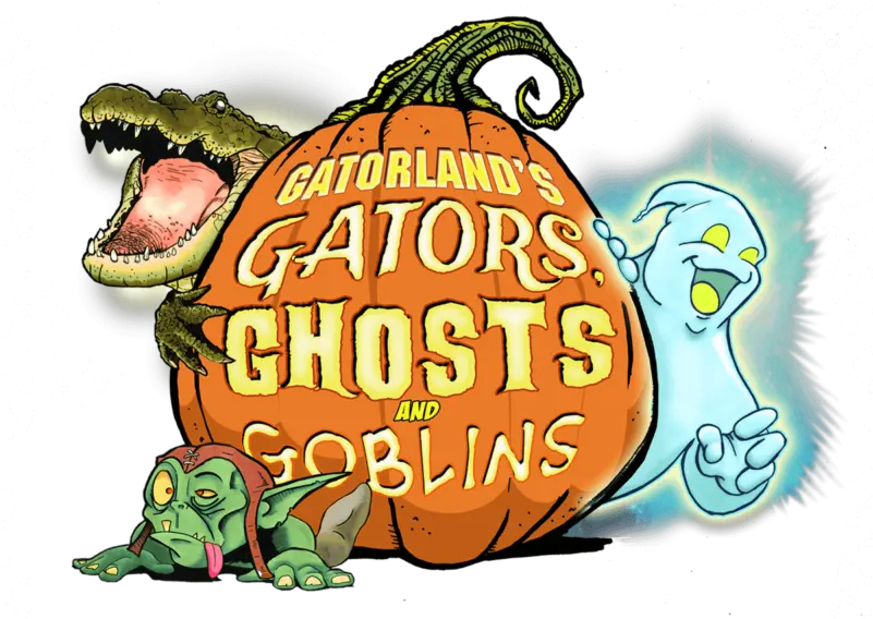 Gators Ghosts And Goblins Halloween Event U2013 Gatorland Gatorland Halloween Png Gator Logo Png
