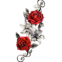 Rose Tattoo Png Clipart