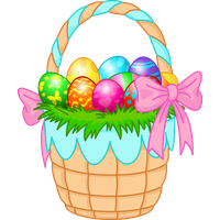 Easter Basket Bunny Transparent