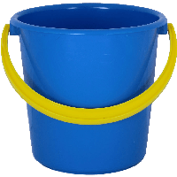 Plastic Blue Bucket Png Image