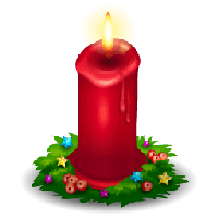 Christmas Candle Png Image