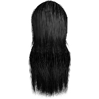 Women Black Hair Png Image