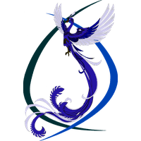 Blue Phoenix Transparent Background