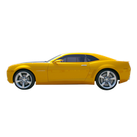 Yellow Camaro Transparent Background