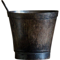 Metal Bucket Transparent