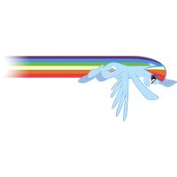 Rainbow Dash Flying Clipart
