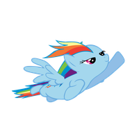 Rainbow Dash Flying Hd