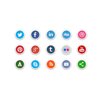 Social Icons Transparent