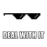 Deal With It Sunglass Transparent Background
