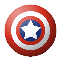 Round Captain America Shield Png Image