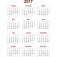 2017 Calendar Png (2)