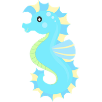 Cute Seahorse Transparent Image