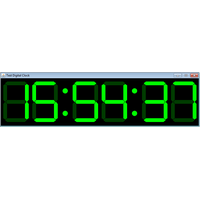 Digital Clock Transparent