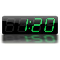 Digital Clock Transparent Image