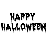 Happy Halloween Text Transparent Background