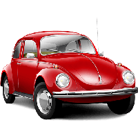 Red Old Volkswagen Beetle Png Car Image