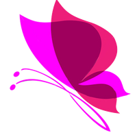 Pink Butterfly Transparent Background