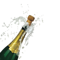 Champagne Popping Transparent Picture