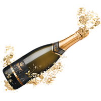 Champagne Popping Transparent Background