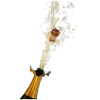 Champagne Popping Transparent Image