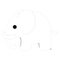 White Elephant Transparent Background