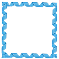 Blue Border Frame Transparent
