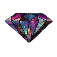 Transparent Diamond Galaxy Design