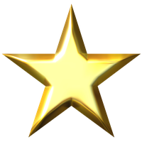 3D Gold Star Picture