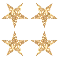 Gold Glitter Star Image