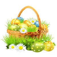 Easter Basket Bunny Png Picture