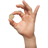 Coin In Hand Png Image