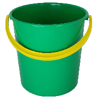 Plastic Green Bucket Png Image