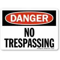 No Trespassing Sign Free HQ Image