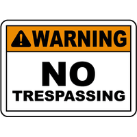 No Trespassing Sign Download HQ PNG