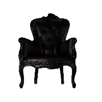 Black Armchair Png Image