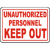 Unauthorized Sign Free Download PNG HD