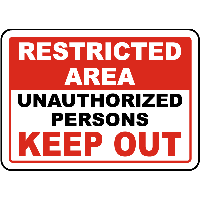Unauthorized Sign Image Free Clipart HD