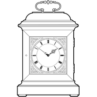 Bracket Clock Image PNG Free Photo