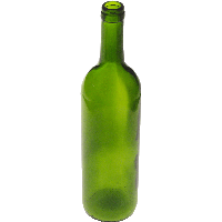 Greem Glass Png Bottle